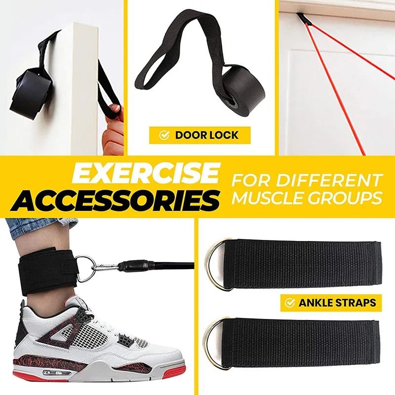 11-Piece Professional Resistance Band & Pull Rope Set