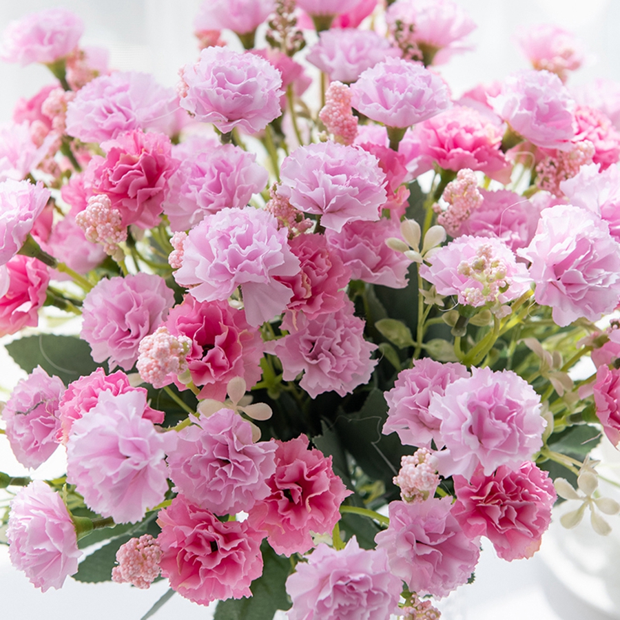 Small Carnation Artificial Flowers, Wedding Arch Decor, Christmas Garland Accessories, Home Floral Arrangement