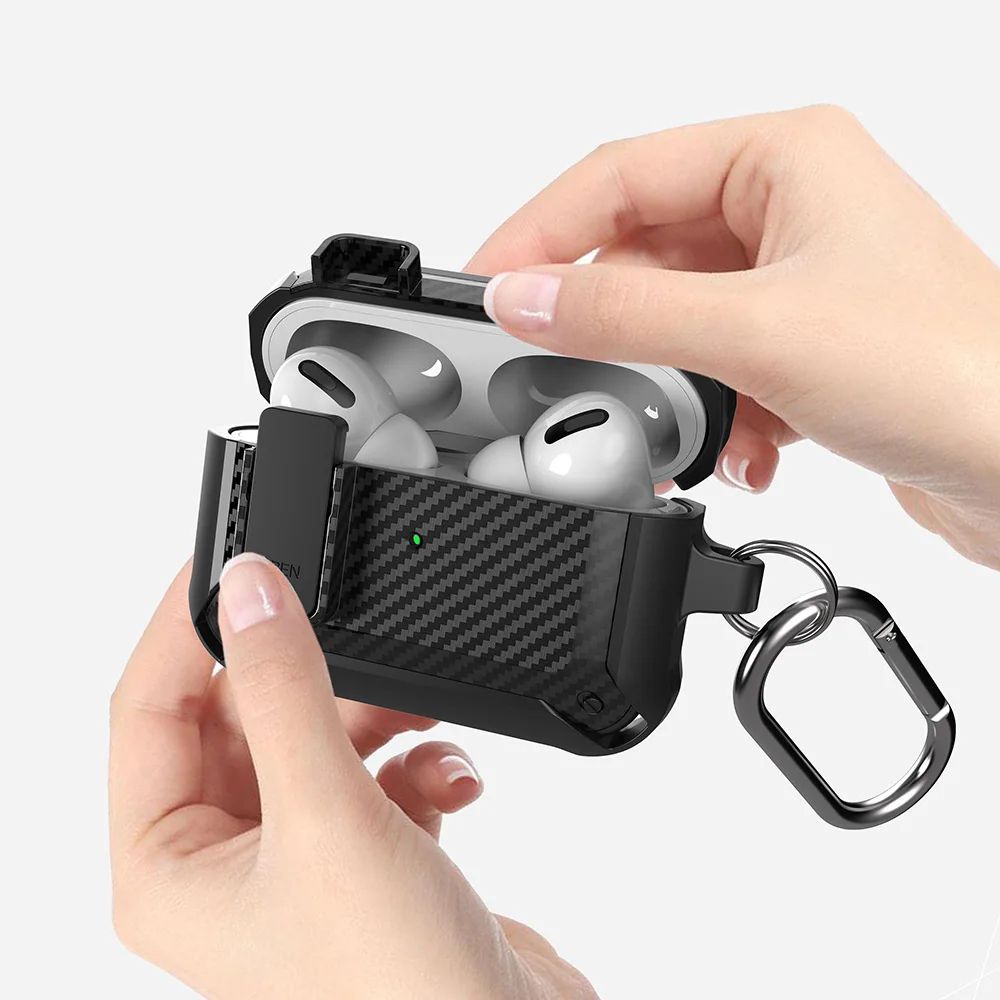 Luxury Shockproof AirPods Pro Case with Keychain