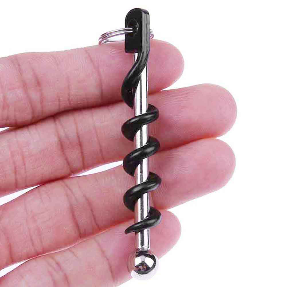 Mini Keychain Wine Opener Portable Stainless Steel Corkscrew