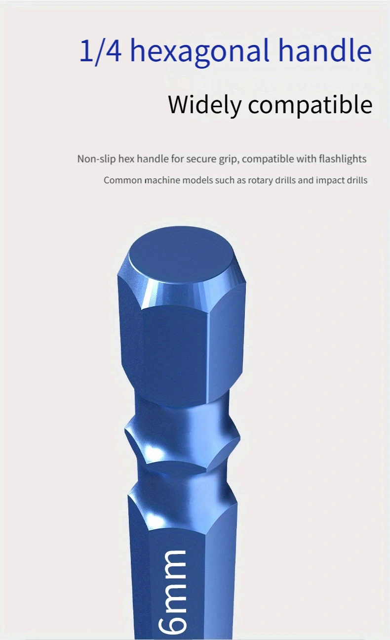 Motorcycle Repair Tools High-End Blue Serrated Drill Bit for Ceramic, Glass, Marble, Concrete, and Stainless Steel