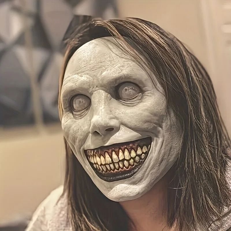 Christmas Scary Zombie and Clown Dual Face Costume Mask
