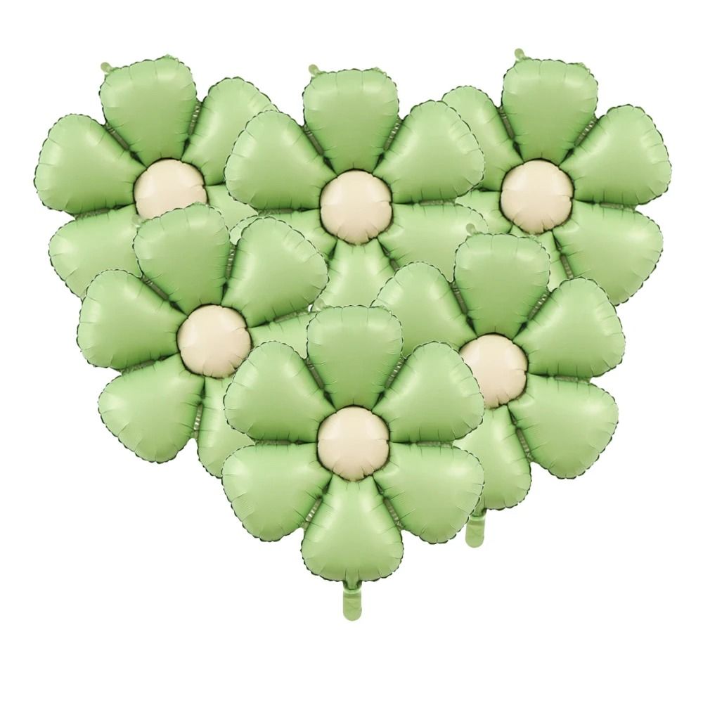 6-Piece Matte Candy Daisy Foil Balloon Set