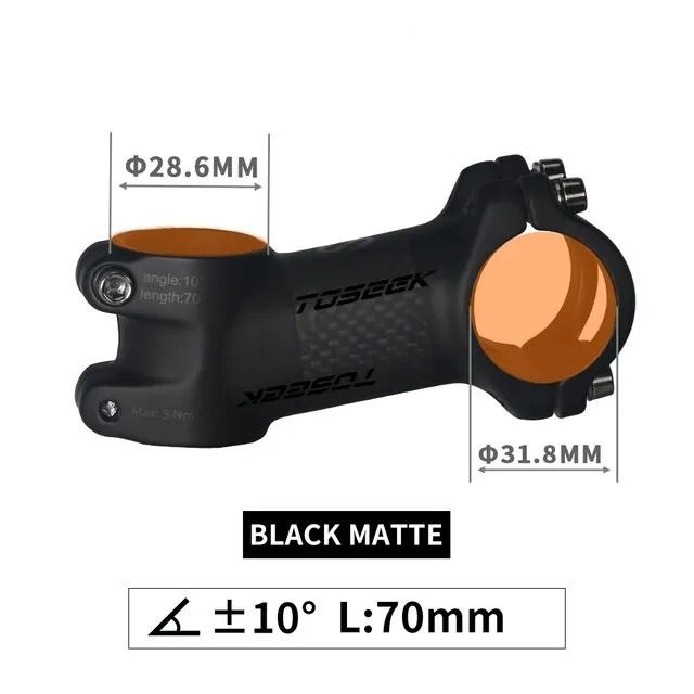 Ultralight Carbon and Aluminum MTB Handlebar Stem 31.8 mm