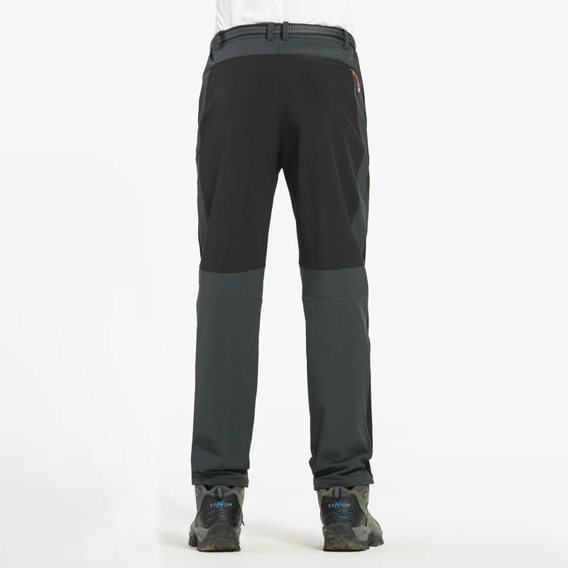 Winter Waterproof Hiking Pants for Men Windproof Outdoor Soft Shell Trekking Pants Warm Camping & Ski Trousers