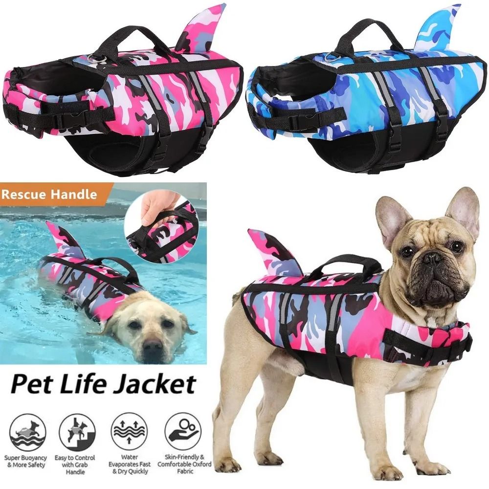 Dog Life Jacket Swim Vest Adjustable Pet Swimming Safety Vest