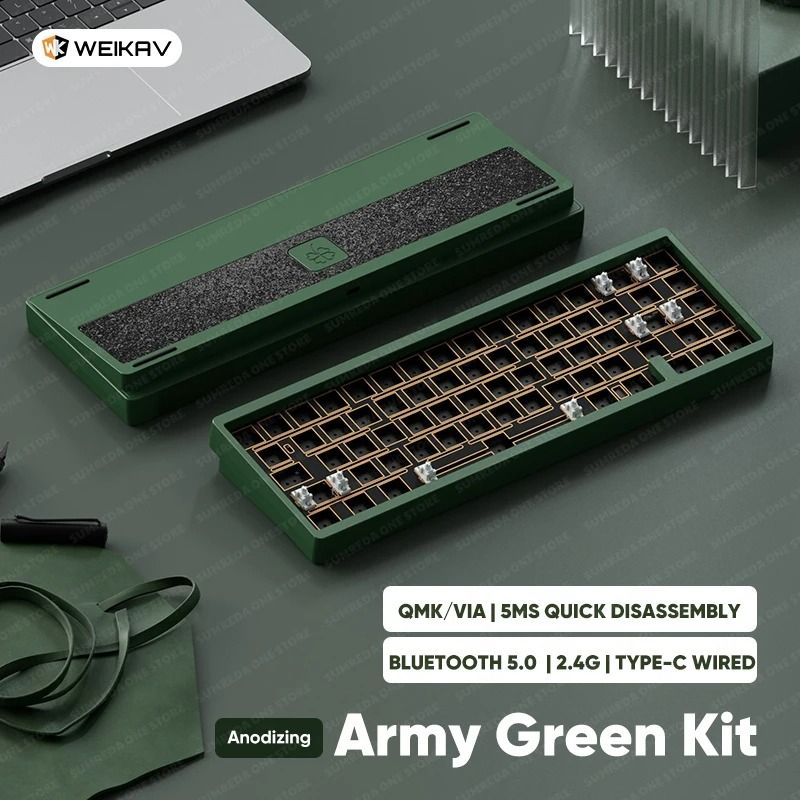 Lucky65 V2 65 Keys Mechanical Keyboard with Aluminum Case RGB Lighting and Hot Swappable Switches