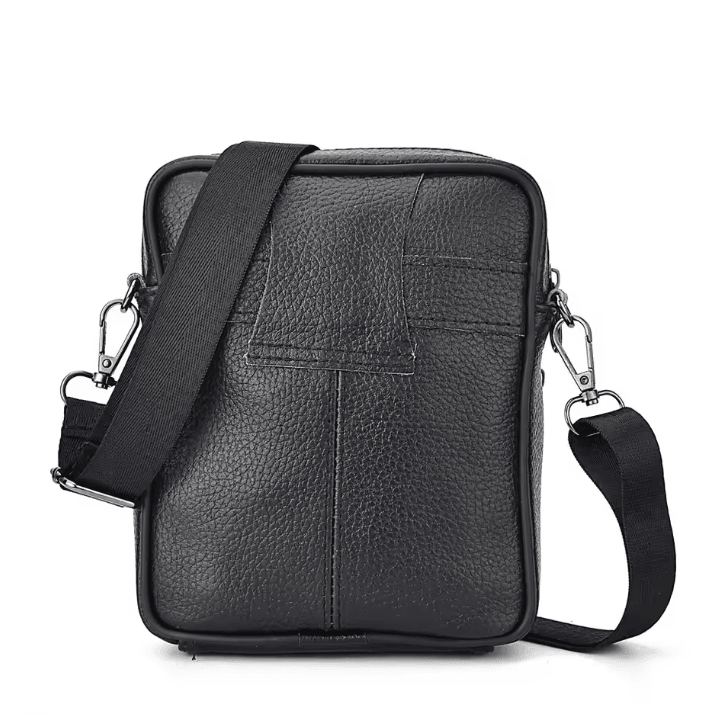 Mens Genuine Leather Crossbody Bag High Quality Retro Business Messenger Bag