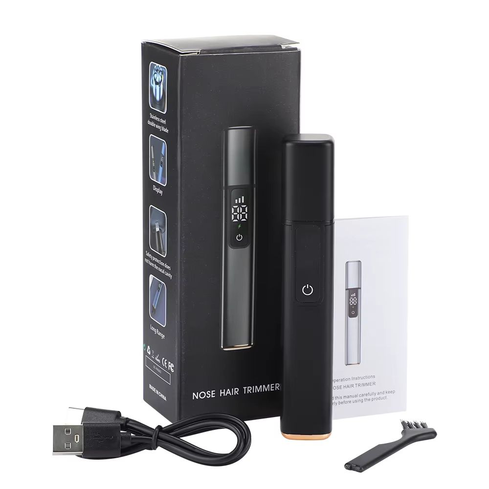 Rechargeable Electric Nose Hair Trimmer – Painless, Washable, and Unisex Grooming Tool