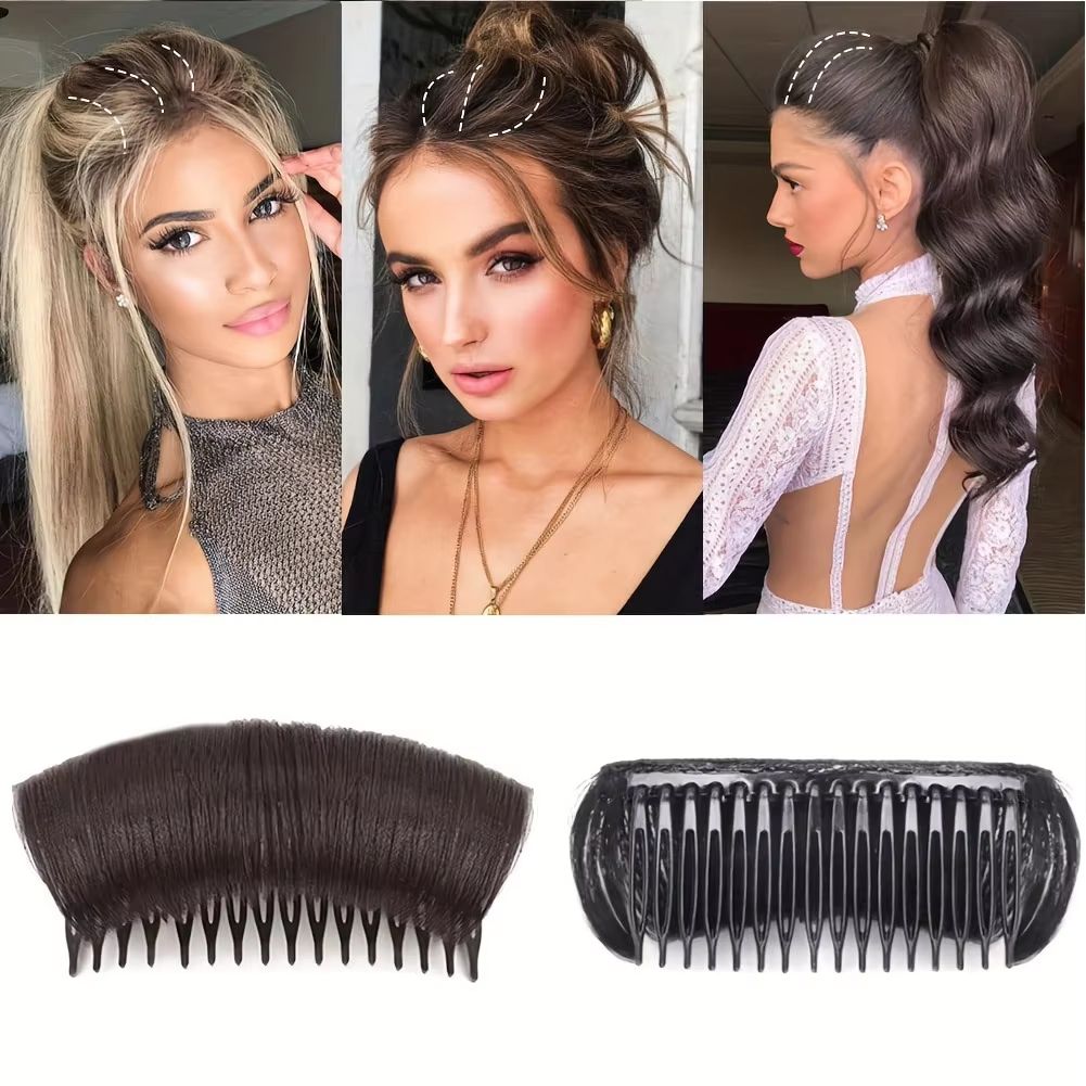 RootFluff Volumizing Hair Pad Insert – Invisible Hair Cushion & Comb Style Booster for Women