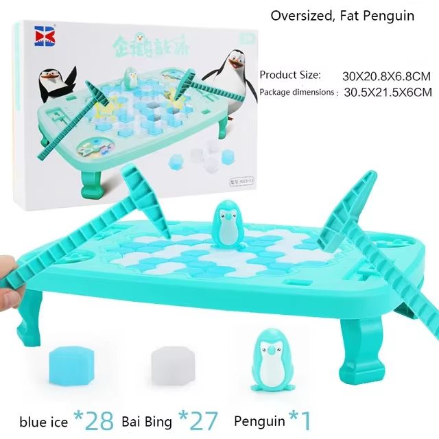 Save the Penguin Ice Break Table Game Family Puzzle Challenge with Spinner