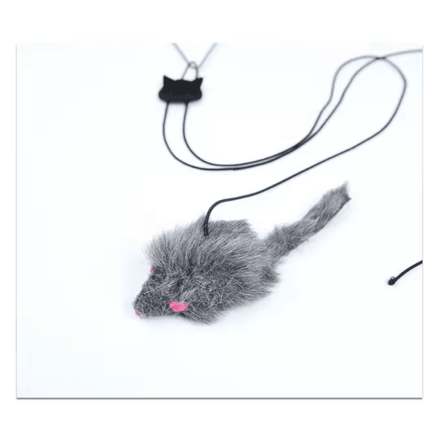 BounceMouse Hanging Door Cat Toy – Elastic Interactive Teaser for Endless Play