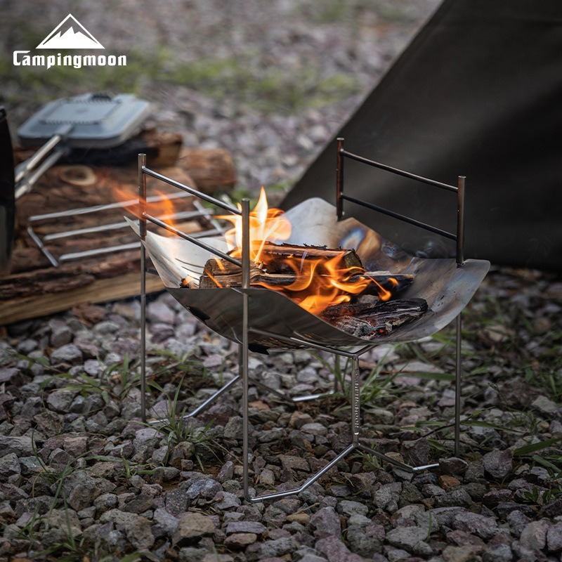 Outdoor Portable Stainless Steel BBQ Grill Foldable Camping Grill for Garden & Picnic