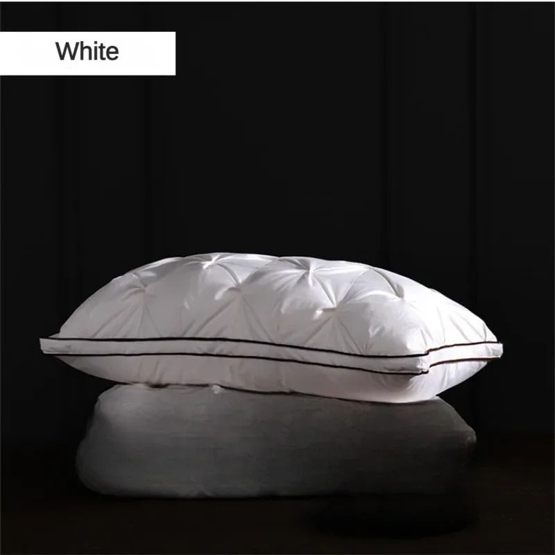 Luxury Goose Down Pillow with Soft Cotton Cover
