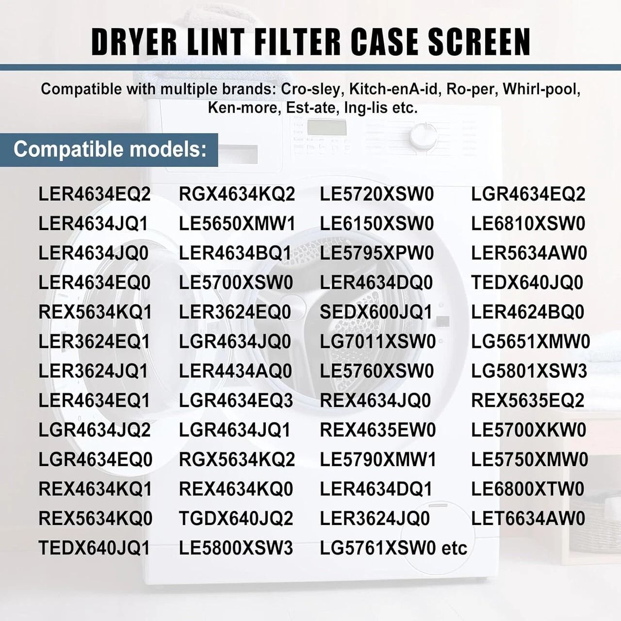Dryer Lint Screen Compatible with Whirlpool & Kenmore Replacement Part