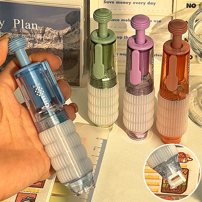Transparent Dot Dispensing Double-sided Tape with Replaceable Refills Convenient Glue for Office and School Use