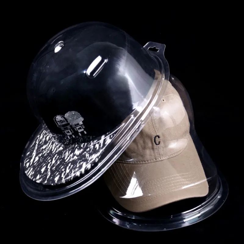 Transparent Baseball Cap Storage Box – Anti-Deformation Hat Display Case with Dust Cover & Hanging Organizer