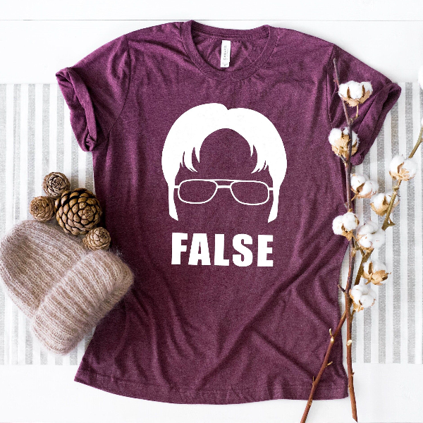 Dwight Schrute False, The Office, Schrute Farms Tee, Michael Scott Shirt