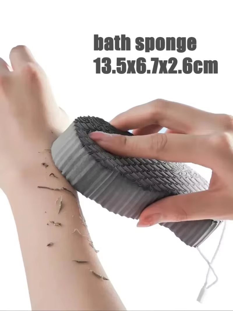 Silicone Foot Scrubber Mat Wall Mounted Shower Back and Foot Massage Cleaner