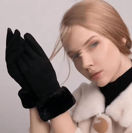 Womens Thermal Cycling Gloves Winter Warm Riding Gloves with Soft Lining