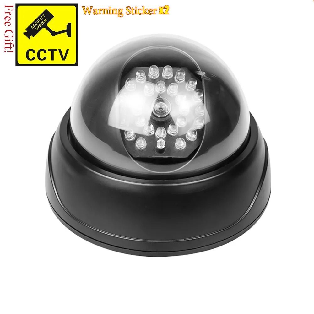 Dummy Dome CCTV Camera with IR LED Night Vision Simulation