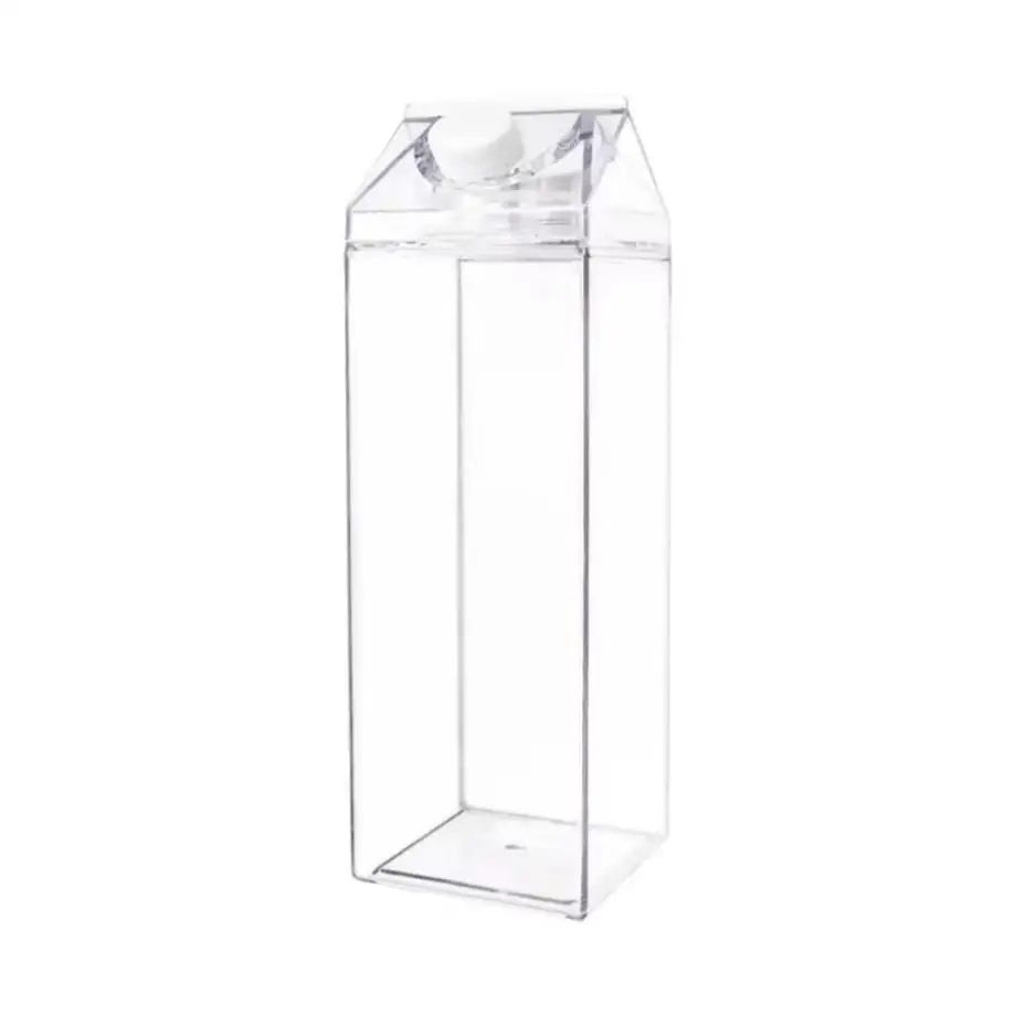 Transparent Milk Box Water Cup Large Capacity Plastic Drink Cup