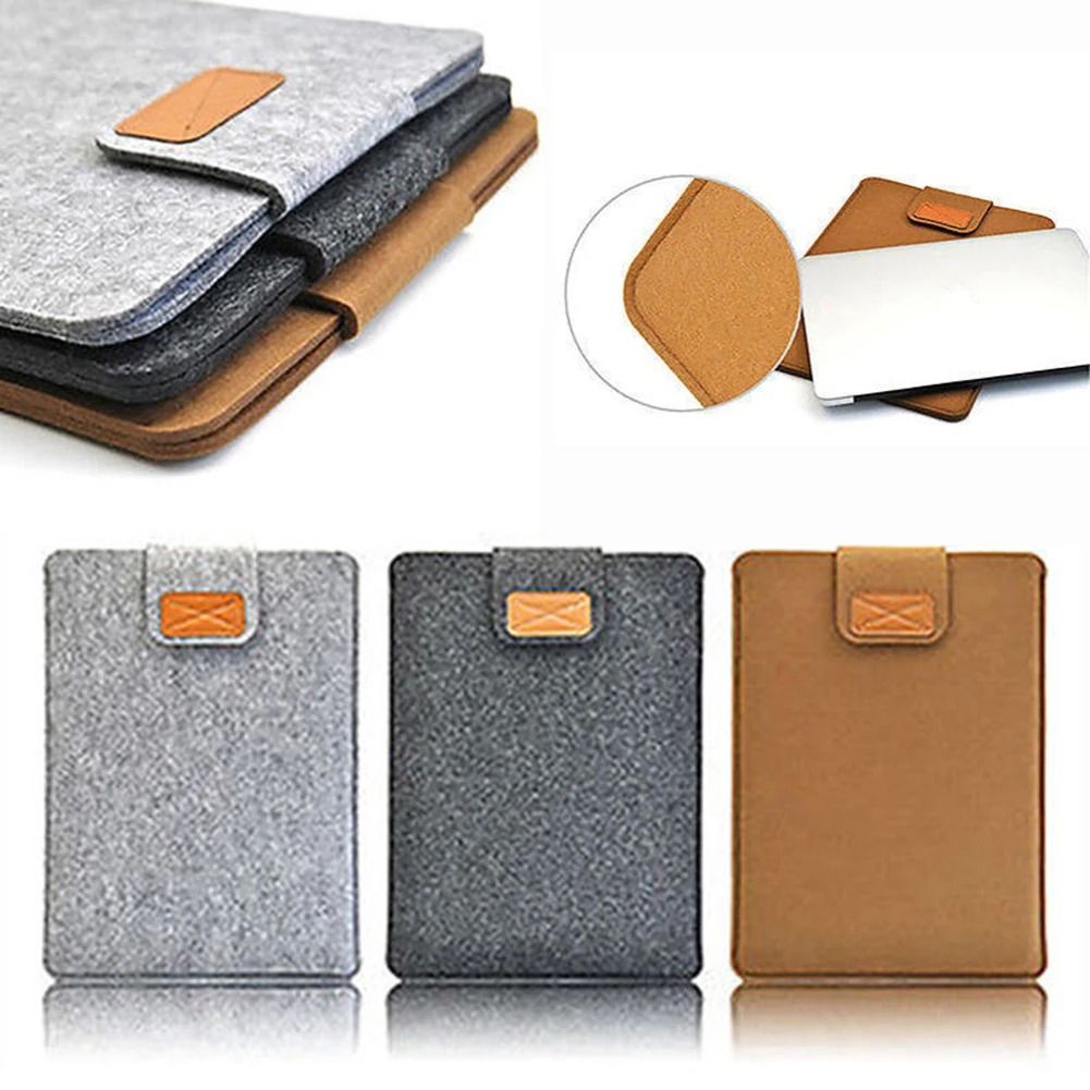 Felt Sleeve Slim Tablet Case Cover for MacBooks and Tablets 11 to 15 Inch