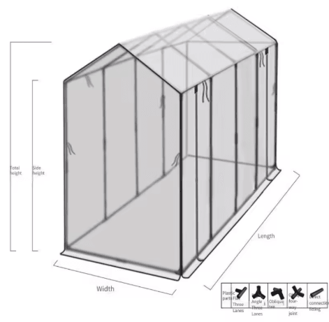 Tower Shaped Vegetable Garden Greenhouse Sunshade and Insect Proof Protective Plant Cover