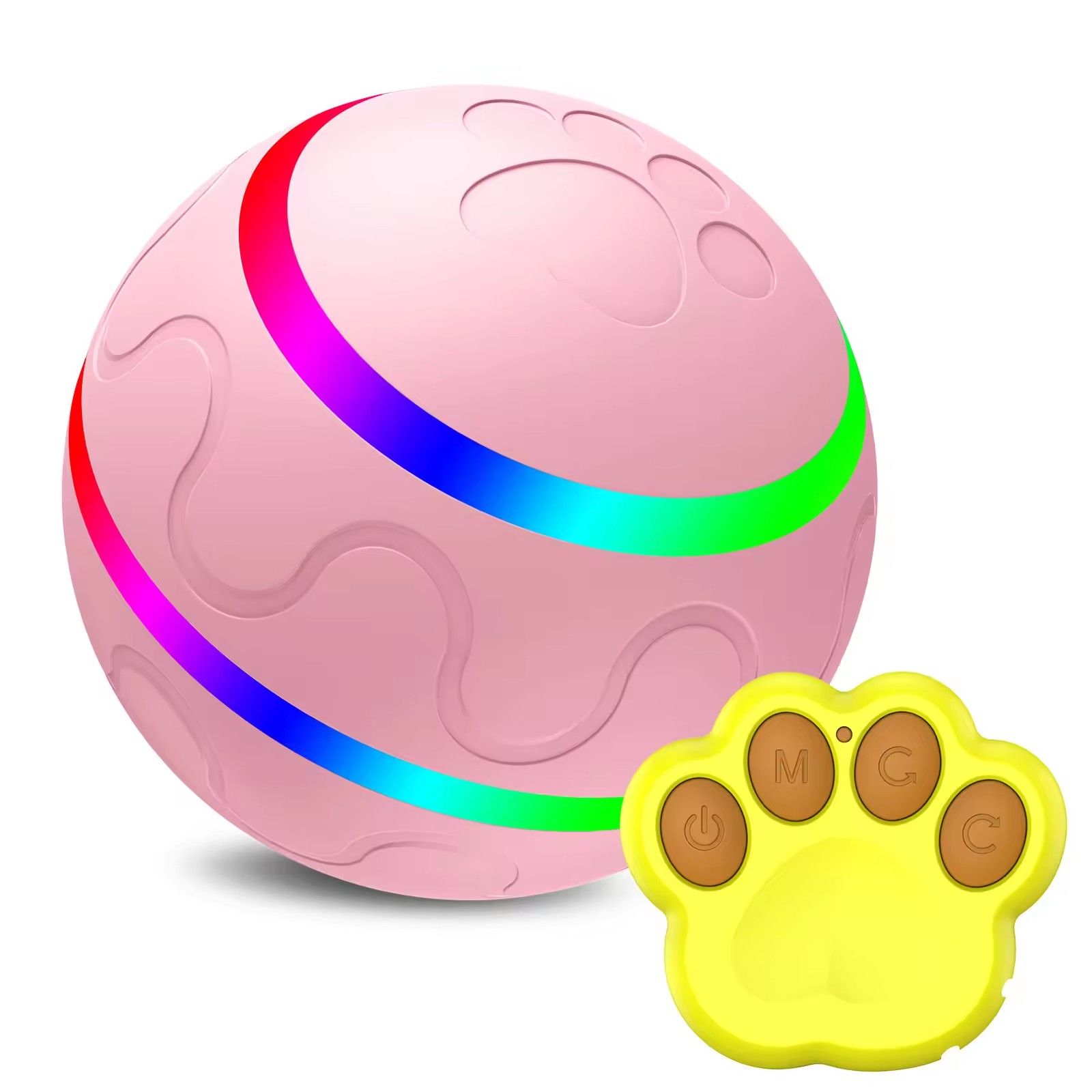 Waterproof Interactive Dog Ball with Remote Control, Rolling and Jumping Play