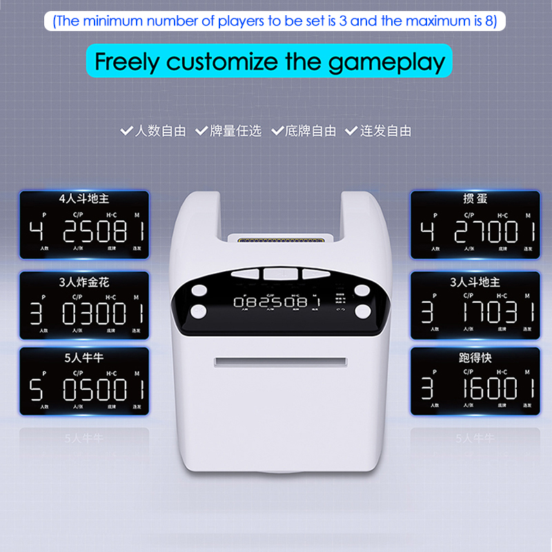 Electric Automatic Card Dealer Machine, Rechargeable Poker Cards Dispenser, Adjustable Speed and Distance Tools