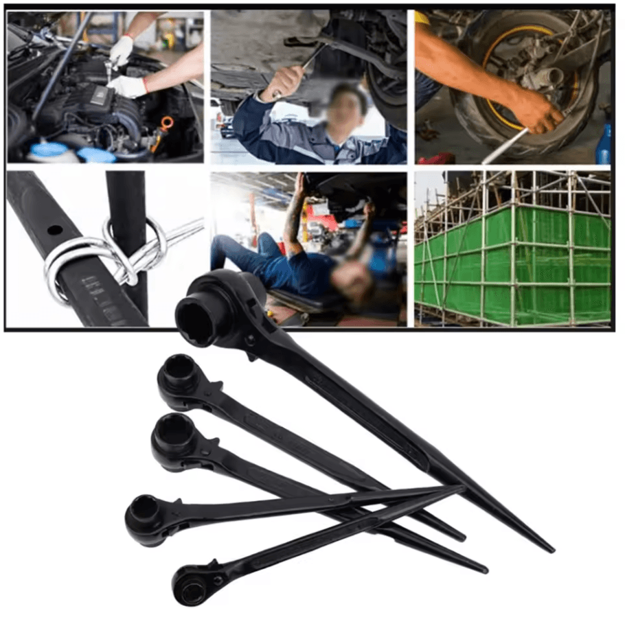 30–32 mm Hexagon Ratchet Spanner – Industrial-Grade Bidirectional Multifunction Socket Wrench