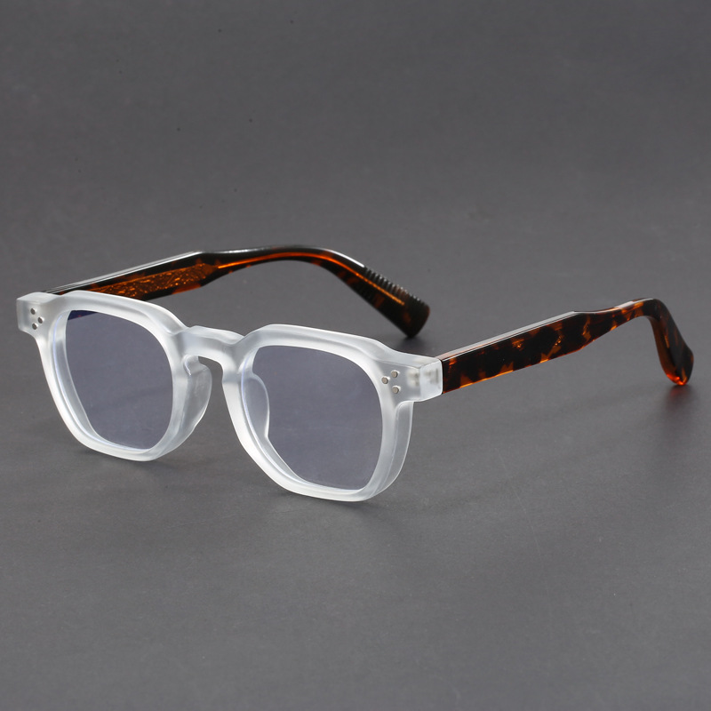 Retro Square Blue Light Blocking Glasses Thick Frame Anti Radiation Eyewear