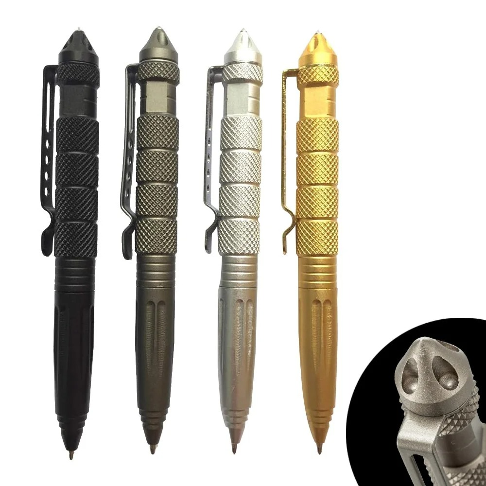 Portable Tactical Pen for Self-Defense, Emergency Glass Breaker, and EDC Multitool