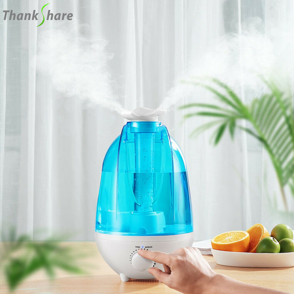 Ultrasonic Humidifier with Double Sprayers, Big Mist Volume, Fog Maker, and Essential Oil Diffuser – Perfect for Home