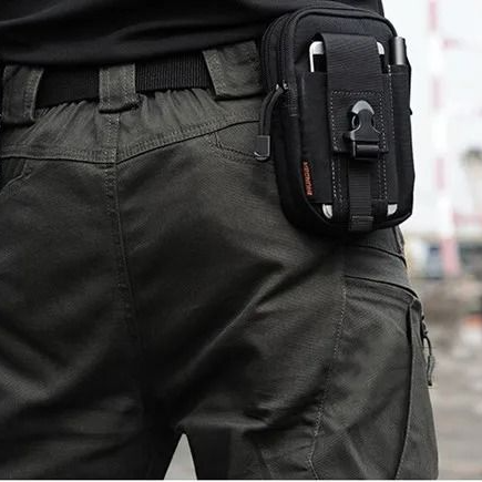 Men's Camouflage Tactical Leg Bag, Waterproof Motorcycle & Cycling Waist Pack