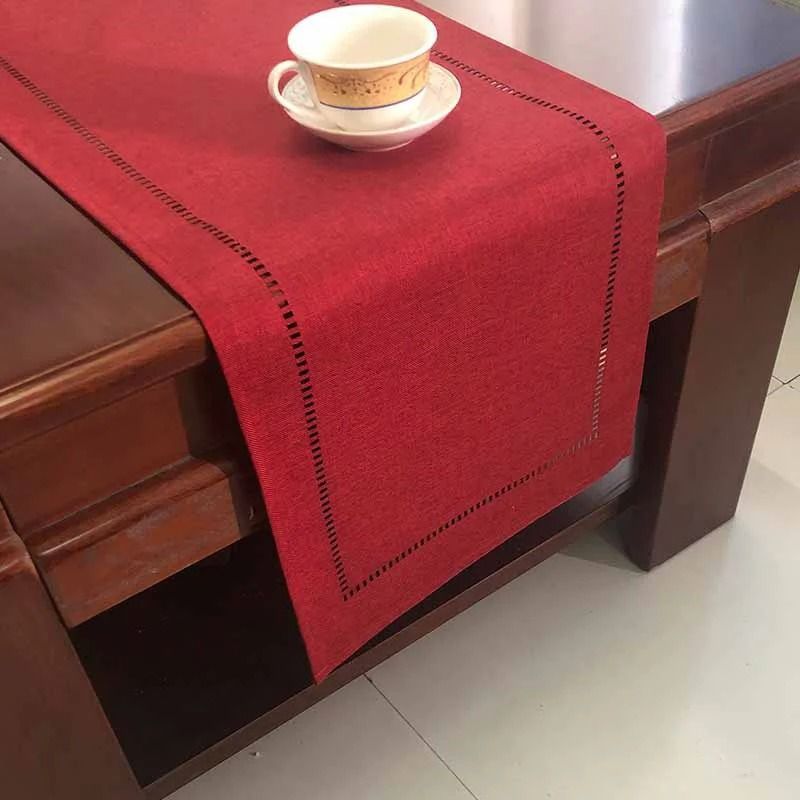 Basic Linen Table Runner Minimalist Dining Table Decor for Kitchen and Events