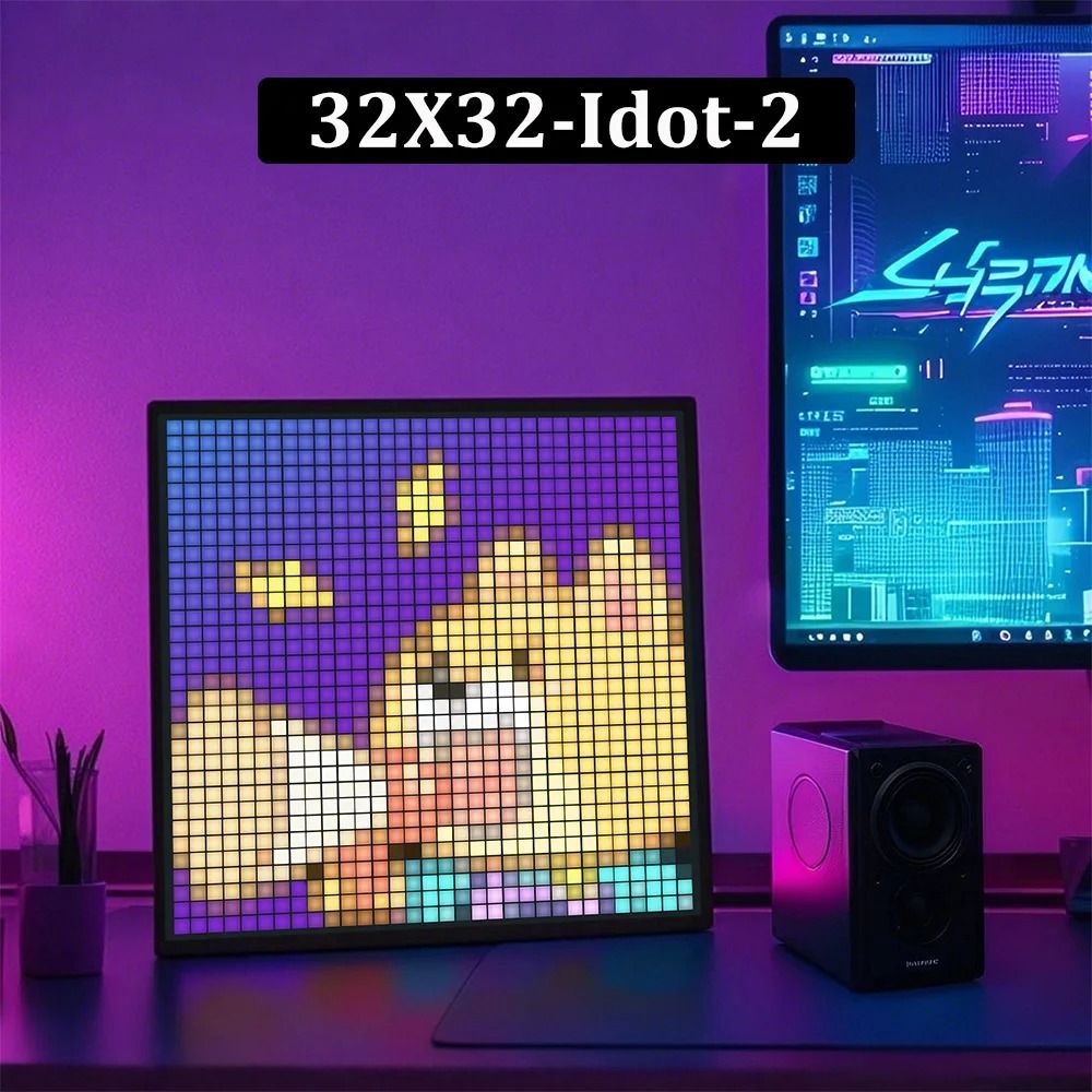 DIY LED Pixel Display RGB Panel Lamp Programmable Pixel Art Digital Screen