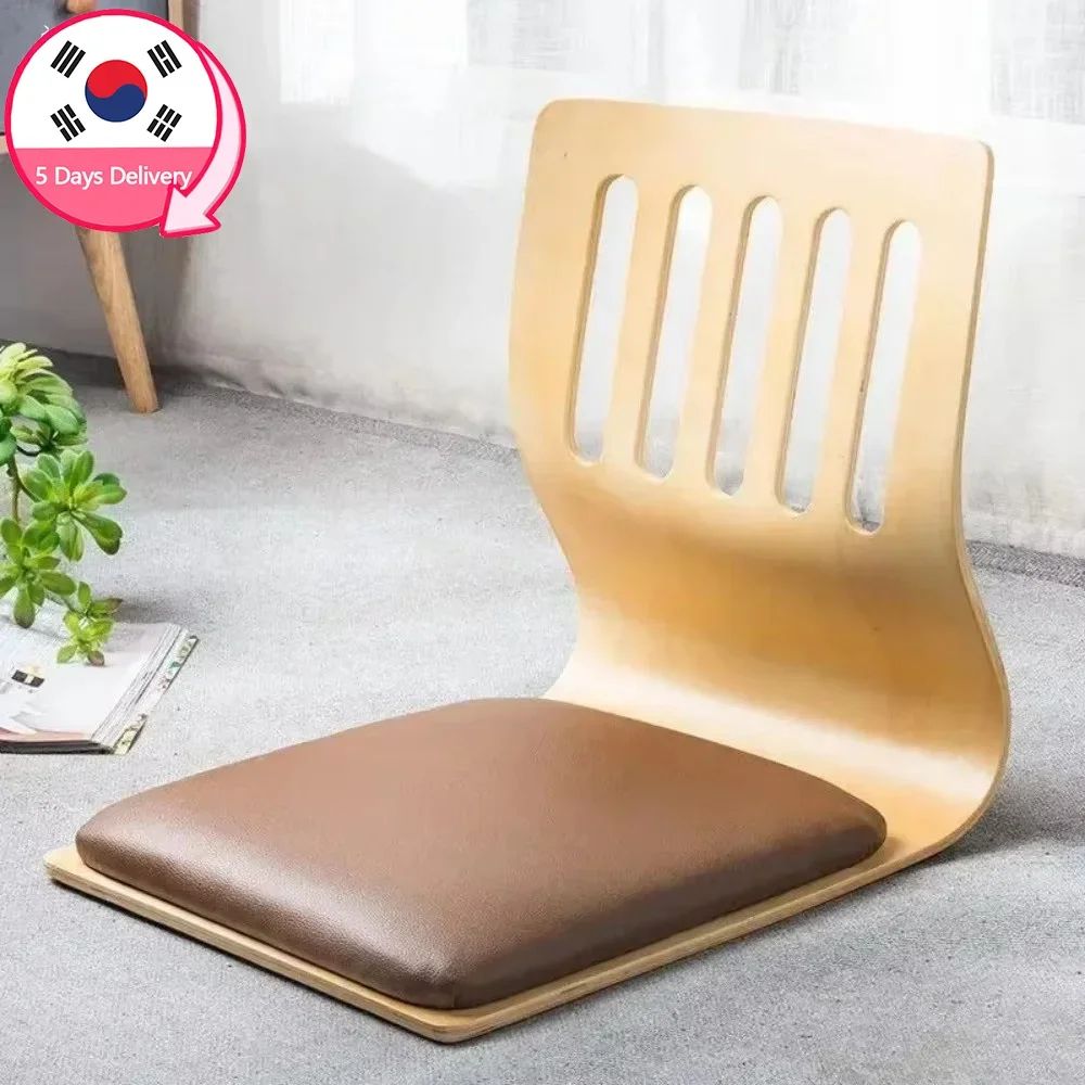 ZenLounge Japanese Tatami Floor Chair – Ergonomic Legless Recliner Sofa with Waist Support for Living Room & Dorm