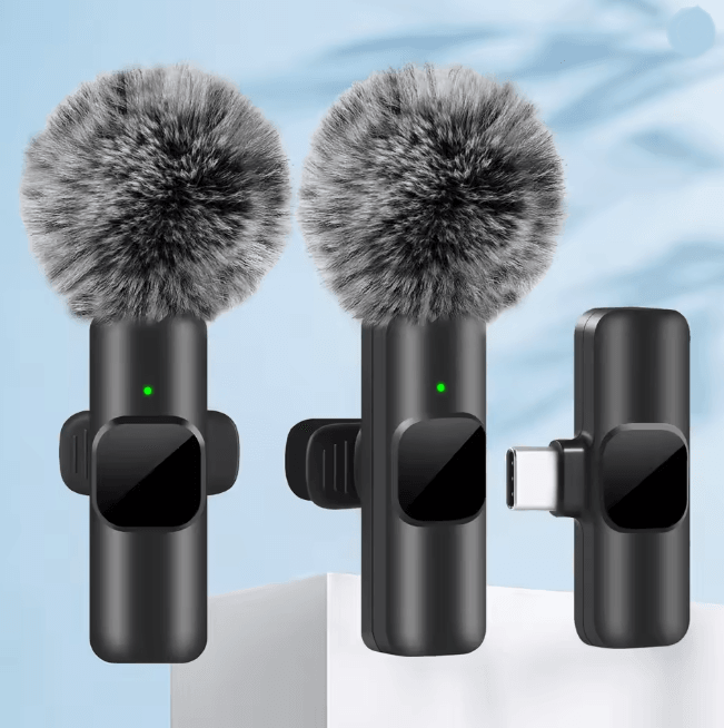 ClearCast K60 Wireless Lavalier Microphone Mini Clip On Mic for Phone Laptop and Gaming