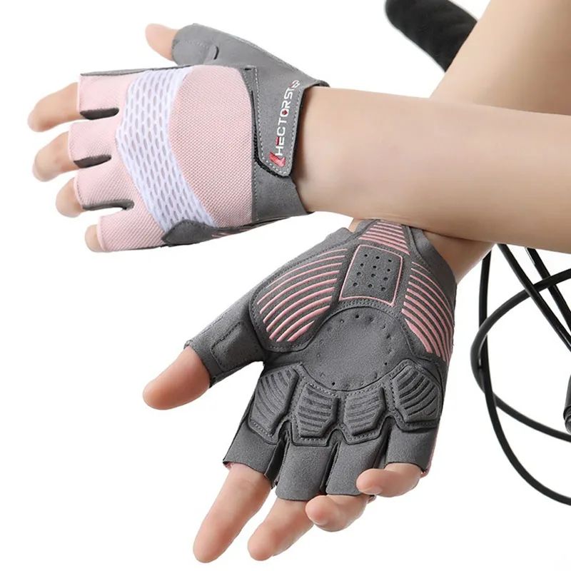 Breathable Anti-Slip Cycling Gloves Half-Finger Padded for Outdoor Sports Riding Running Gym Fitness