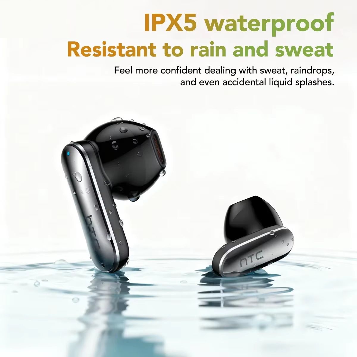 Bluetooth Earphones, AI Translator Earbud, TWS Sports Wireless Headphones, Ultra HD Screen Side-sliding Design