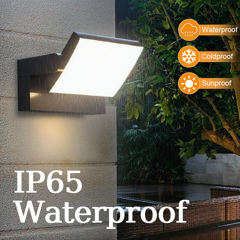 LED Outdoor Wall Light, Waterproof Motion Sensor Wall Lamp for Home Balcony