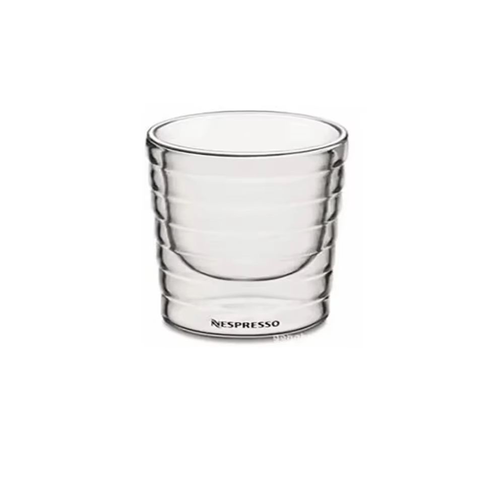 Nespresso Double Wall Glass Coffee Mug – Heat Resistant Transparent Tea & Coffee Cup