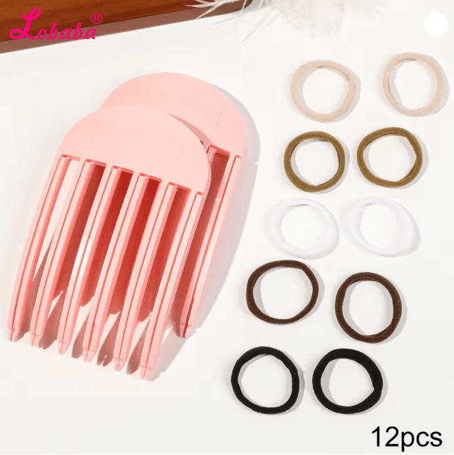 Volumizing Hair Lift Clips and Ties Set