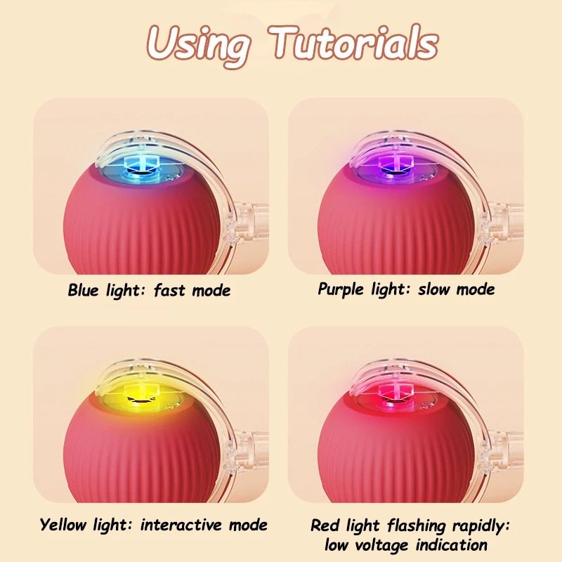 Cat Interactive Automatic Rolling Ball Toy