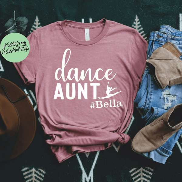 Dance Aunt Shirt Cute Dance Auntie T-Shirt Funny Dance Family Gift Tee