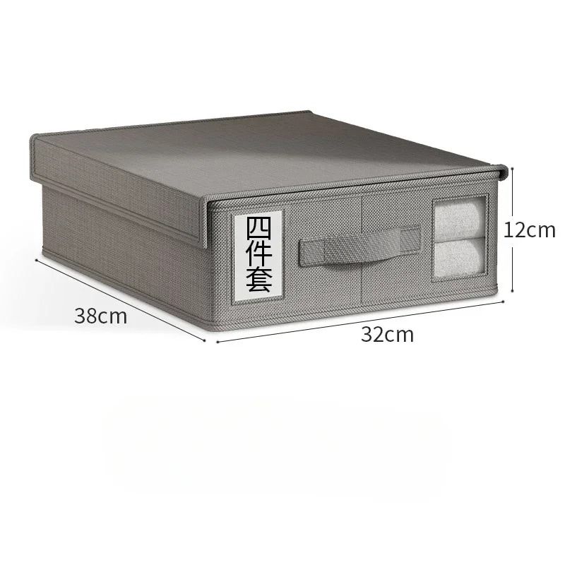 Foldable Bed Sheet Storage Box Organizer Large Bedding Storage Organizer for Wardrobe Blanket Quilt and Linens