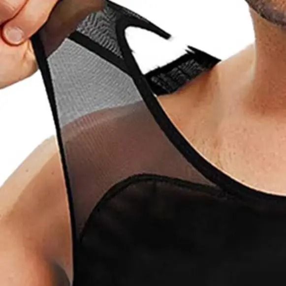 Mens Compression Tank Top Slimming Undershirt Body Shaper