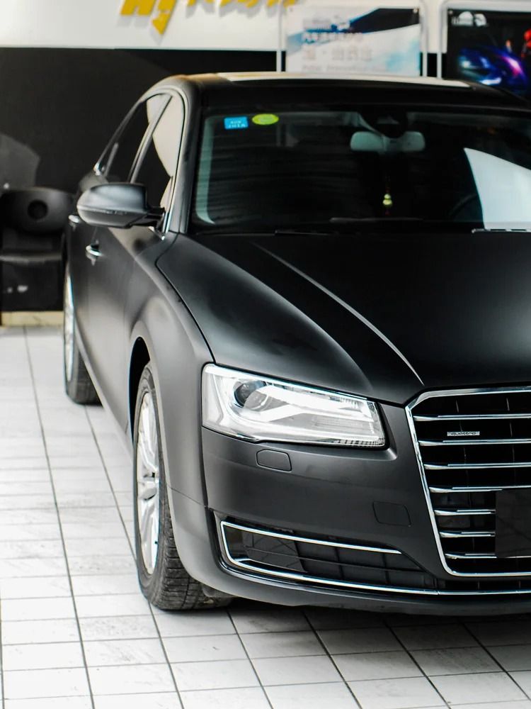 Black Matte Carbon Fiber Vinyl Film Wrap