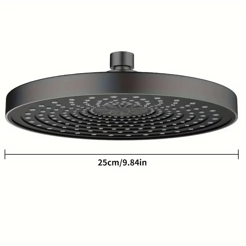 Top Spray Large Water Volume Booster Shower Head, Pressurised Home Bathroom Shower Head Set, Single Head High Flow